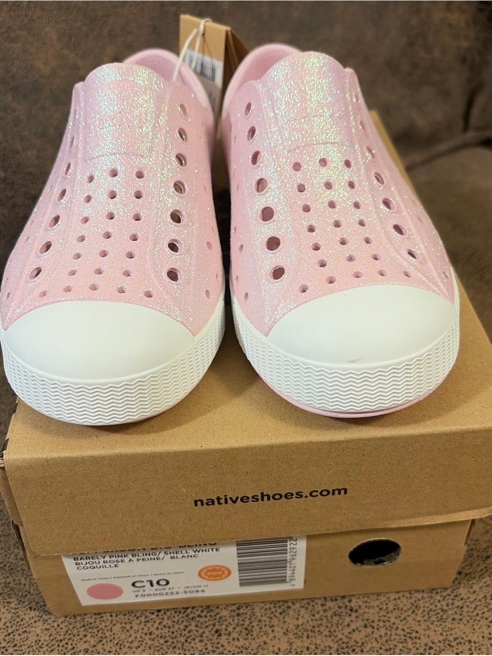 Native Shoes Unisex-Child Jefferson Bio-Bling Sneakers Size C10